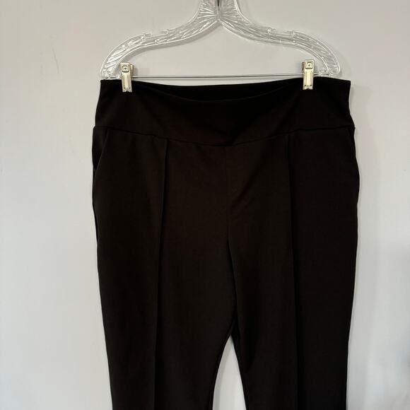 HEIMISH USA Black Pull On Dress Pants w/ Pockets Plus Size 3X Polyester Spandex - Picture 4 of 7